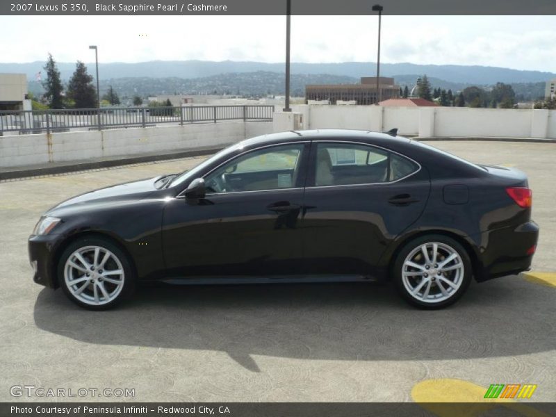 Black Sapphire Pearl / Cashmere 2007 Lexus IS 350