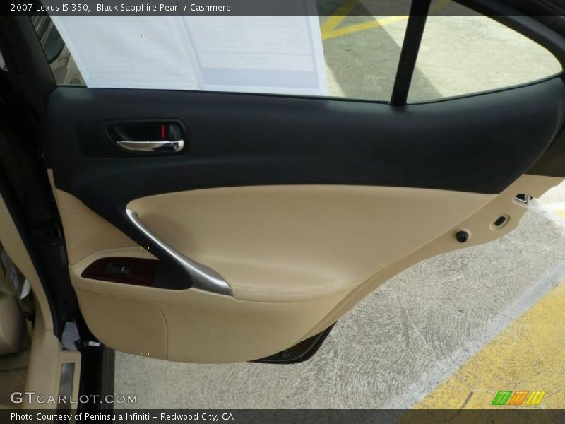 Black Sapphire Pearl / Cashmere 2007 Lexus IS 350
