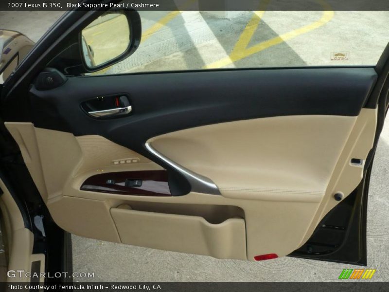 Black Sapphire Pearl / Cashmere 2007 Lexus IS 350