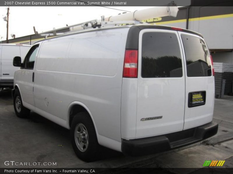 Summit White / Neutral 2007 Chevrolet Express 1500 Commercial Van