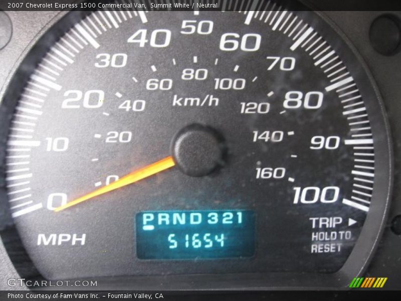 Summit White / Neutral 2007 Chevrolet Express 1500 Commercial Van
