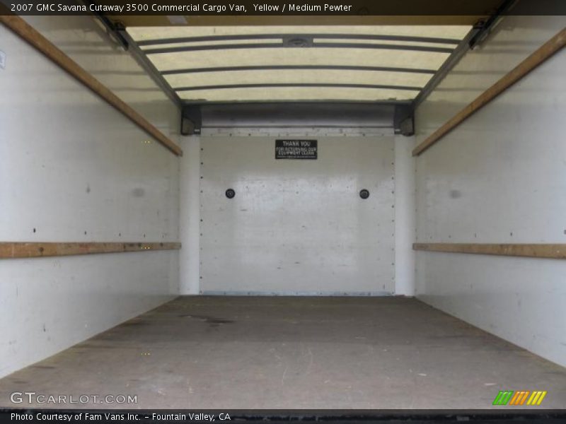 Yellow / Medium Pewter 2007 GMC Savana Cutaway 3500 Commercial Cargo Van