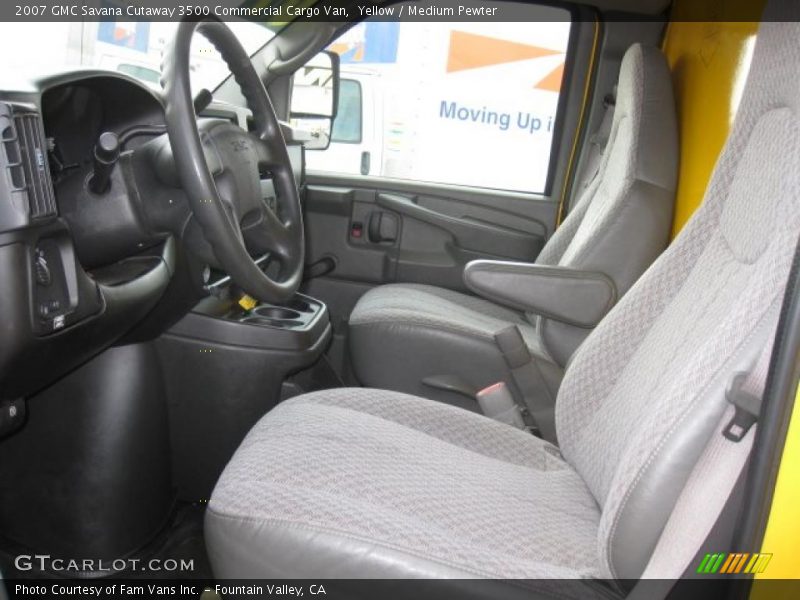Yellow / Medium Pewter 2007 GMC Savana Cutaway 3500 Commercial Cargo Van