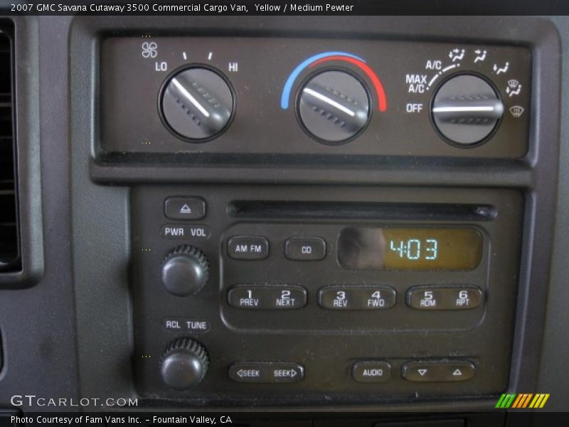 Yellow / Medium Pewter 2007 GMC Savana Cutaway 3500 Commercial Cargo Van