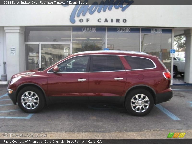 Red Jewel Tintcoat / Ebony/Ebony 2011 Buick Enclave CXL