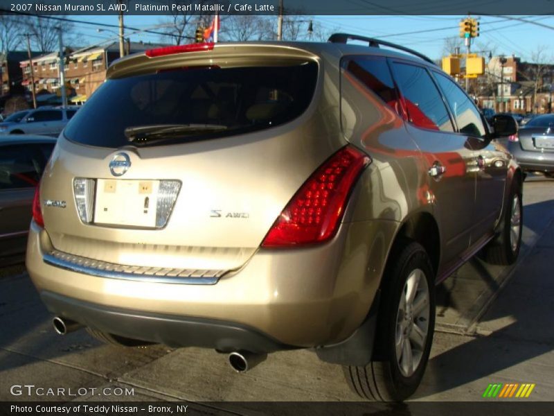 Platinum Pearl Matallic / Cafe Latte 2007 Nissan Murano SL AWD