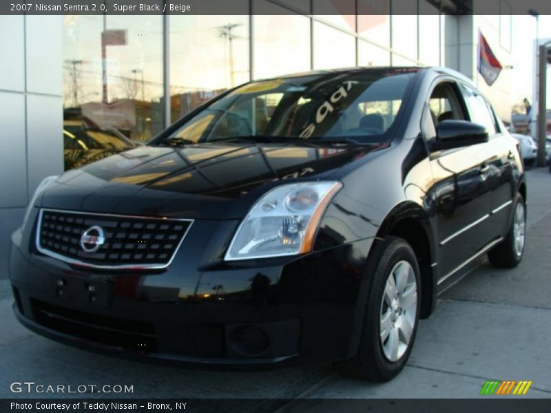 Super Black / Beige 2007 Nissan Sentra 2.0