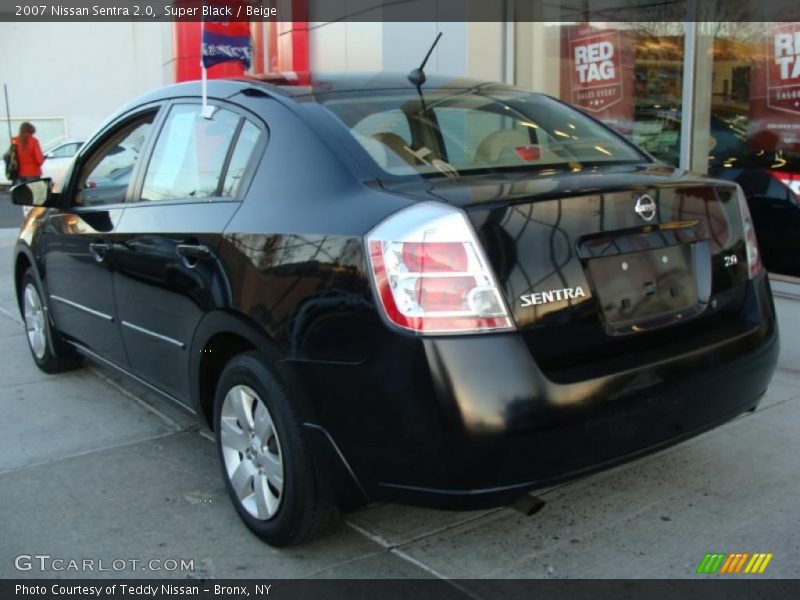 Super Black / Beige 2007 Nissan Sentra 2.0