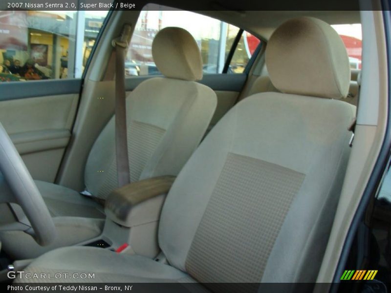 Super Black / Beige 2007 Nissan Sentra 2.0