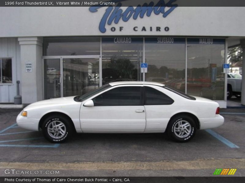 Vibrant White / Medium Graphite 1996 Ford Thunderbird LX