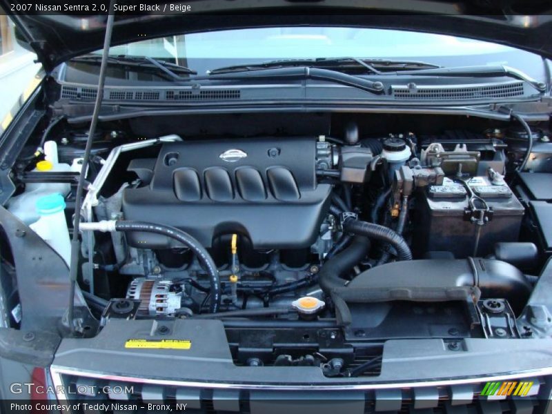 Super Black / Beige 2007 Nissan Sentra 2.0