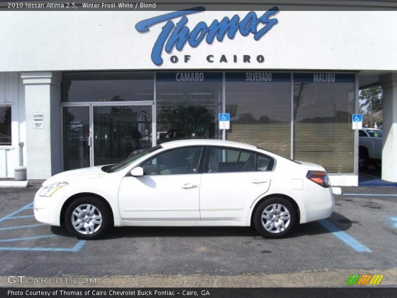 Winter Frost White / Blond 2010 Nissan Altima 2.5