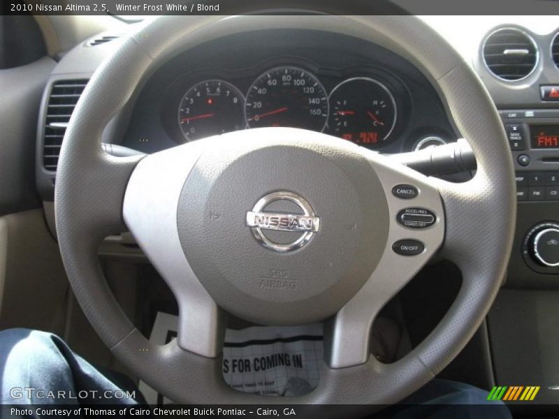 Winter Frost White / Blond 2010 Nissan Altima 2.5