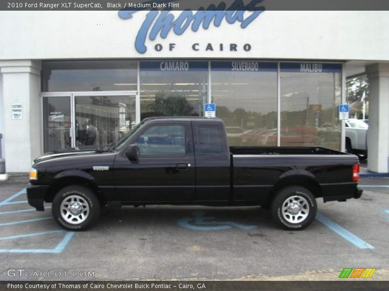 Black / Medium Dark Flint 2010 Ford Ranger XLT SuperCab