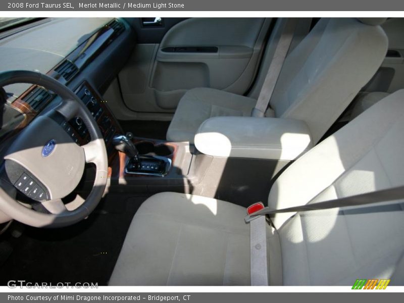 Merlot Metallic / Medium Light Stone 2008 Ford Taurus SEL