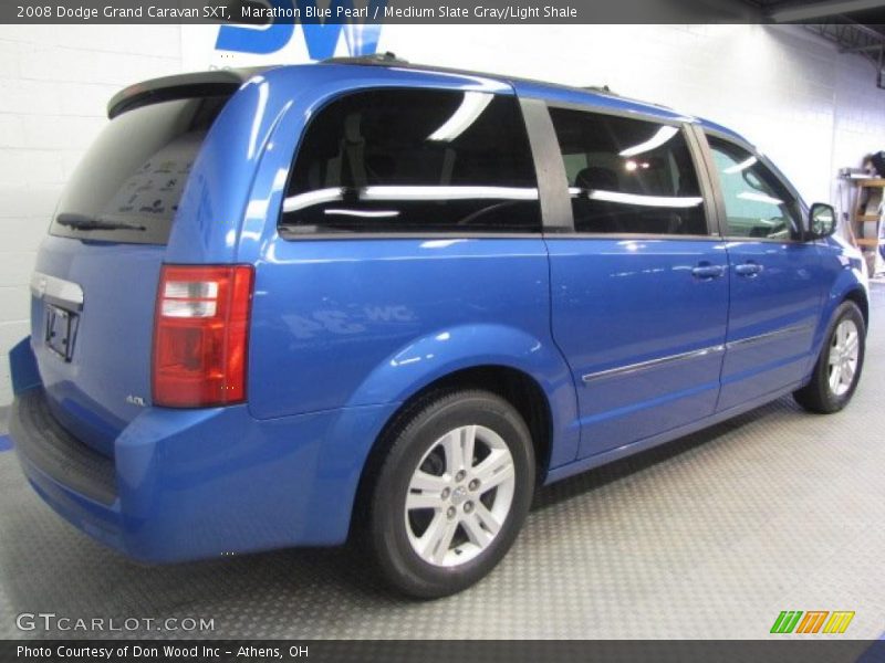 Marathon Blue Pearl / Medium Slate Gray/Light Shale 2008 Dodge Grand Caravan SXT