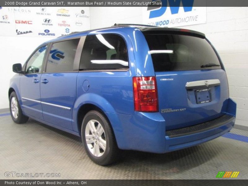Marathon Blue Pearl / Medium Slate Gray/Light Shale 2008 Dodge Grand Caravan SXT