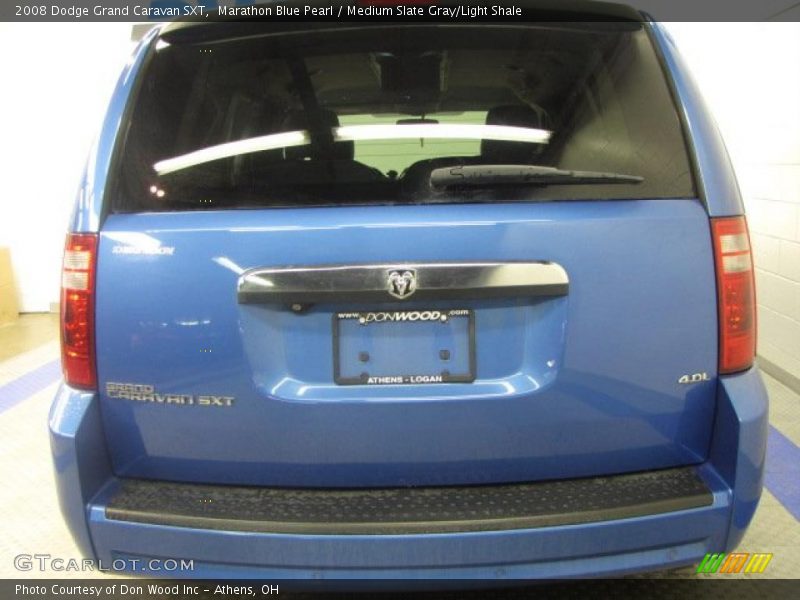Marathon Blue Pearl / Medium Slate Gray/Light Shale 2008 Dodge Grand Caravan SXT