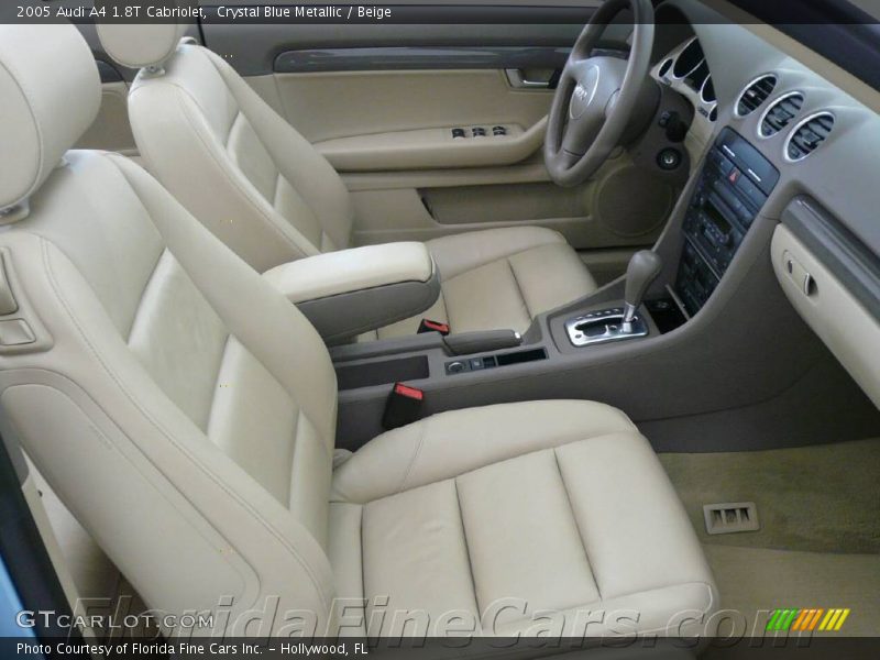 Crystal Blue Metallic / Beige 2005 Audi A4 1.8T Cabriolet