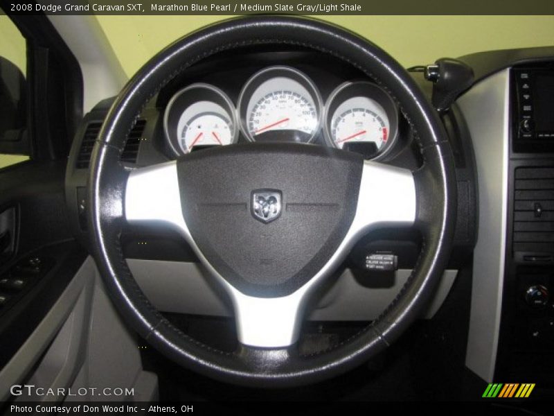 Marathon Blue Pearl / Medium Slate Gray/Light Shale 2008 Dodge Grand Caravan SXT