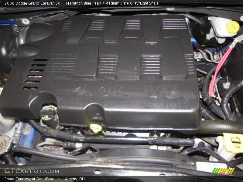 Marathon Blue Pearl / Medium Slate Gray/Light Shale 2008 Dodge Grand Caravan SXT