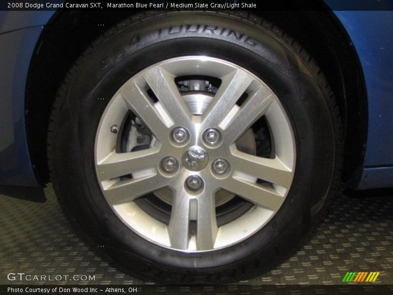 Marathon Blue Pearl / Medium Slate Gray/Light Shale 2008 Dodge Grand Caravan SXT