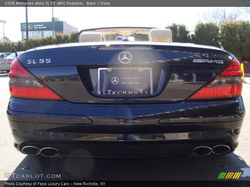 Black / Stone 2008 Mercedes-Benz SL 55 AMG Roadster