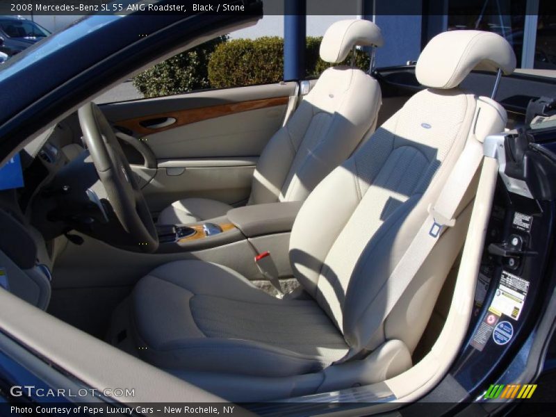 Black / Stone 2008 Mercedes-Benz SL 55 AMG Roadster