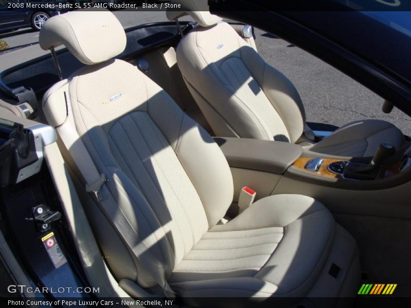 Black / Stone 2008 Mercedes-Benz SL 55 AMG Roadster