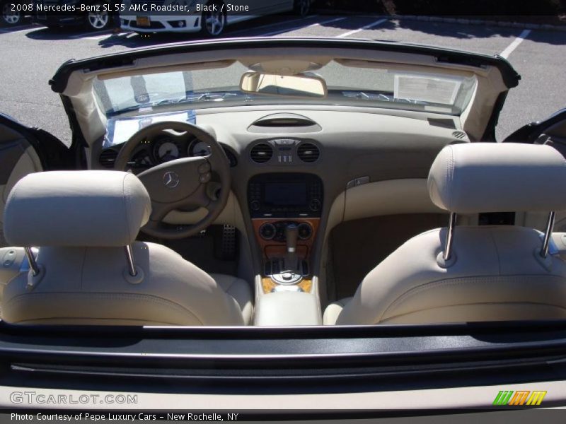 Black / Stone 2008 Mercedes-Benz SL 55 AMG Roadster