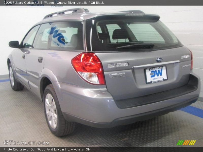 Quartz Silver Metallic / Off Black 2008 Subaru Outback 2.5i Wagon