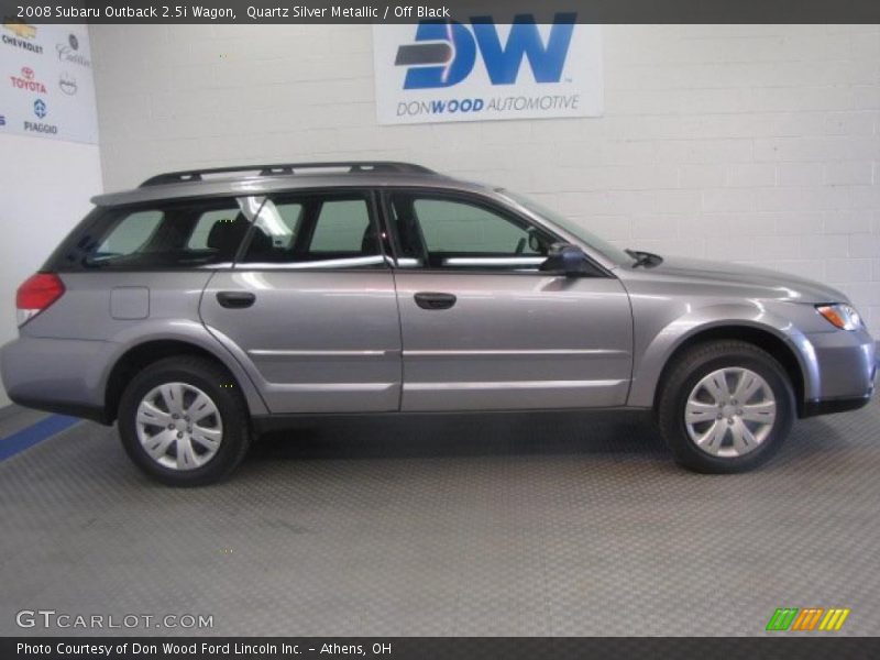 Quartz Silver Metallic / Off Black 2008 Subaru Outback 2.5i Wagon