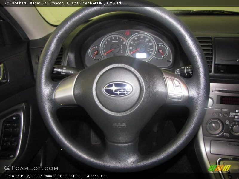 Quartz Silver Metallic / Off Black 2008 Subaru Outback 2.5i Wagon