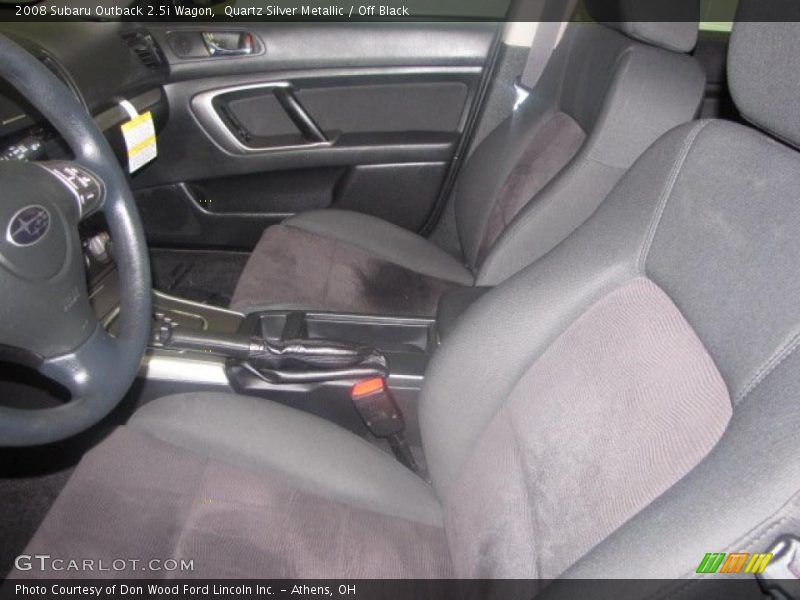 Quartz Silver Metallic / Off Black 2008 Subaru Outback 2.5i Wagon