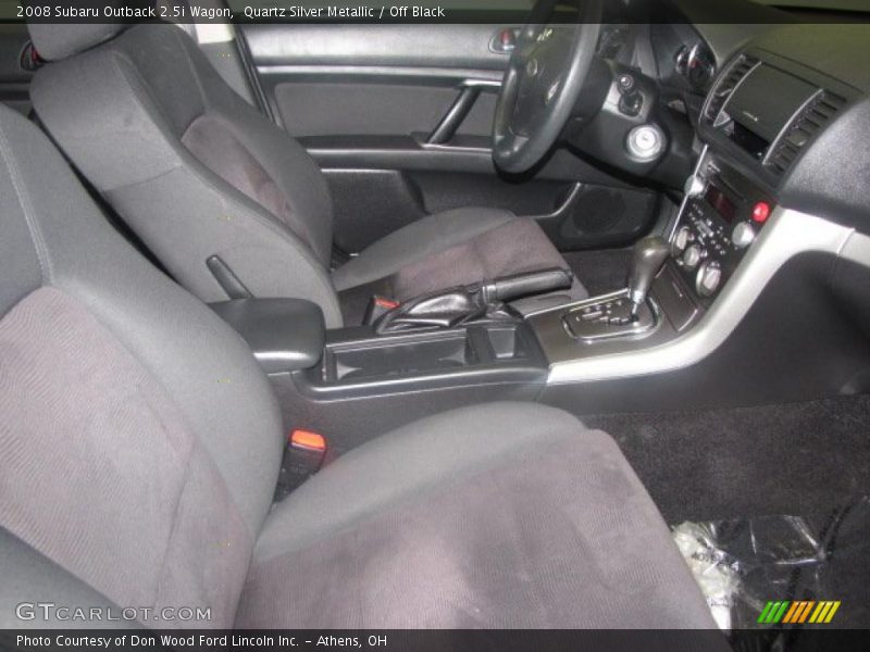 Quartz Silver Metallic / Off Black 2008 Subaru Outback 2.5i Wagon