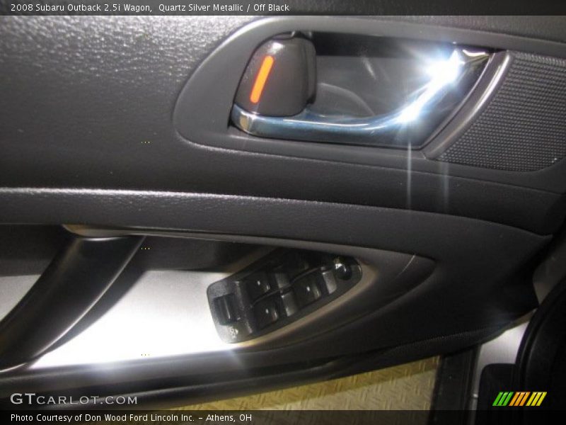 Quartz Silver Metallic / Off Black 2008 Subaru Outback 2.5i Wagon