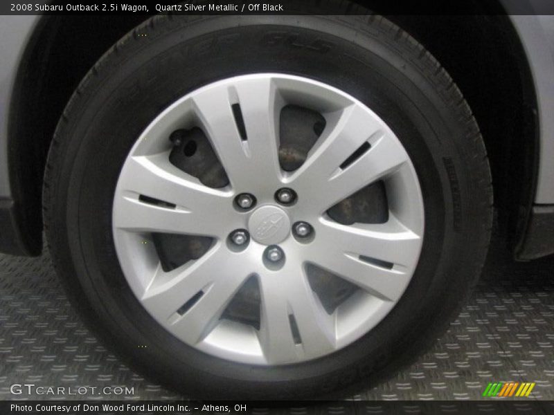 Quartz Silver Metallic / Off Black 2008 Subaru Outback 2.5i Wagon