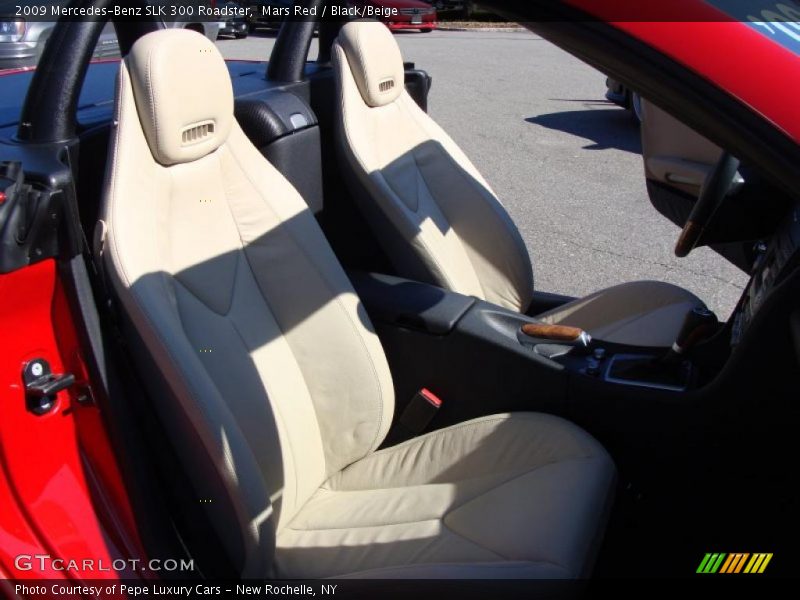 Mars Red / Black/Beige 2009 Mercedes-Benz SLK 300 Roadster