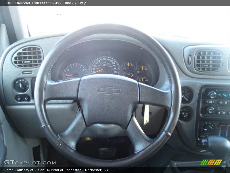 Black / Gray 2003 Chevrolet TrailBlazer LS 4x4