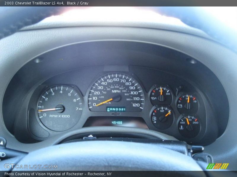 Black / Gray 2003 Chevrolet TrailBlazer LS 4x4