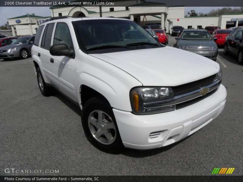 Summit White / Light Gray 2006 Chevrolet TrailBlazer LS 4x4