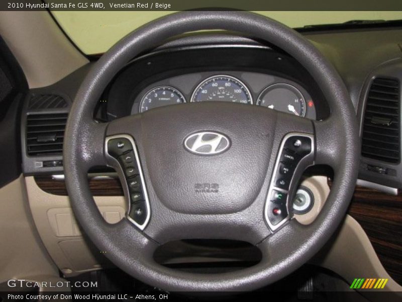 Venetian Red / Beige 2010 Hyundai Santa Fe GLS 4WD