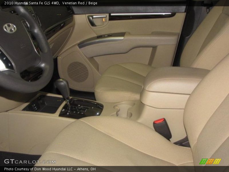 Venetian Red / Beige 2010 Hyundai Santa Fe GLS 4WD