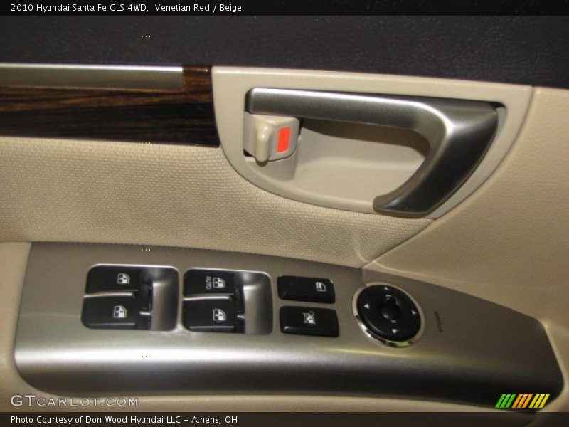 Venetian Red / Beige 2010 Hyundai Santa Fe GLS 4WD