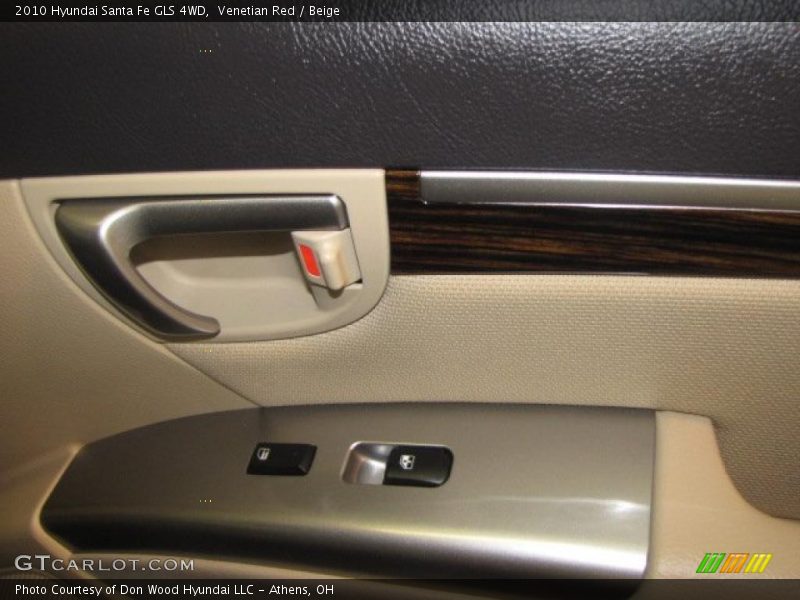Venetian Red / Beige 2010 Hyundai Santa Fe GLS 4WD