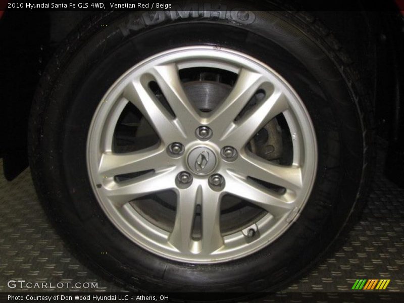 Venetian Red / Beige 2010 Hyundai Santa Fe GLS 4WD