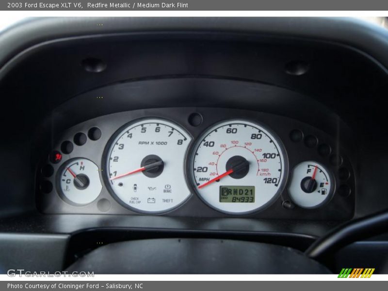 Redfire Metallic / Medium Dark Flint 2003 Ford Escape XLT V6