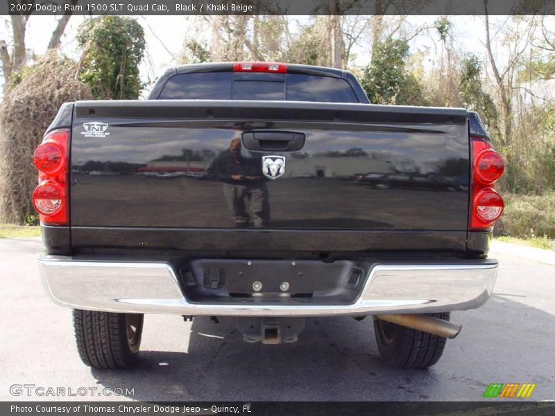 Black / Khaki Beige 2007 Dodge Ram 1500 SLT Quad Cab