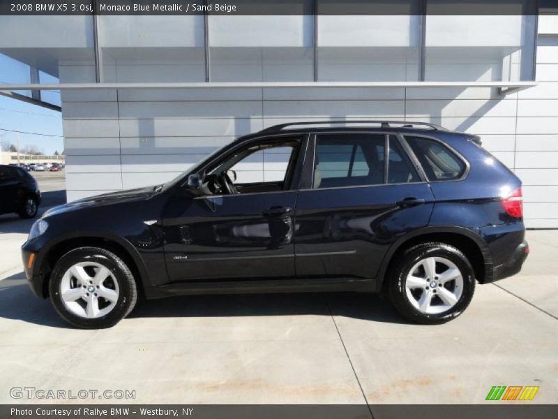 Monaco Blue Metallic / Sand Beige 2008 BMW X5 3.0si