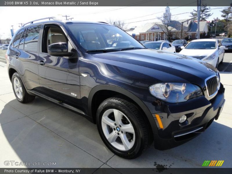 Monaco Blue Metallic / Sand Beige 2008 BMW X5 3.0si